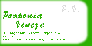 pomponia vincze business card